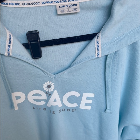 Life is Good womens Shirt and Pants pjs size large blue - Picture 4 of 11